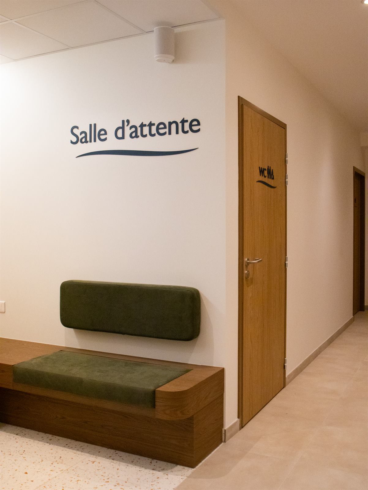 Salle d'attente du cabinet Marne Vision